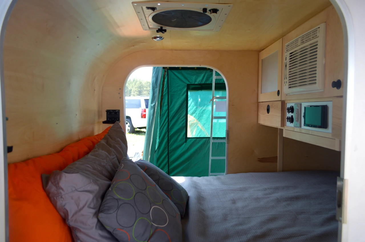 Moby1 trailers offer cozy sleeping quarters