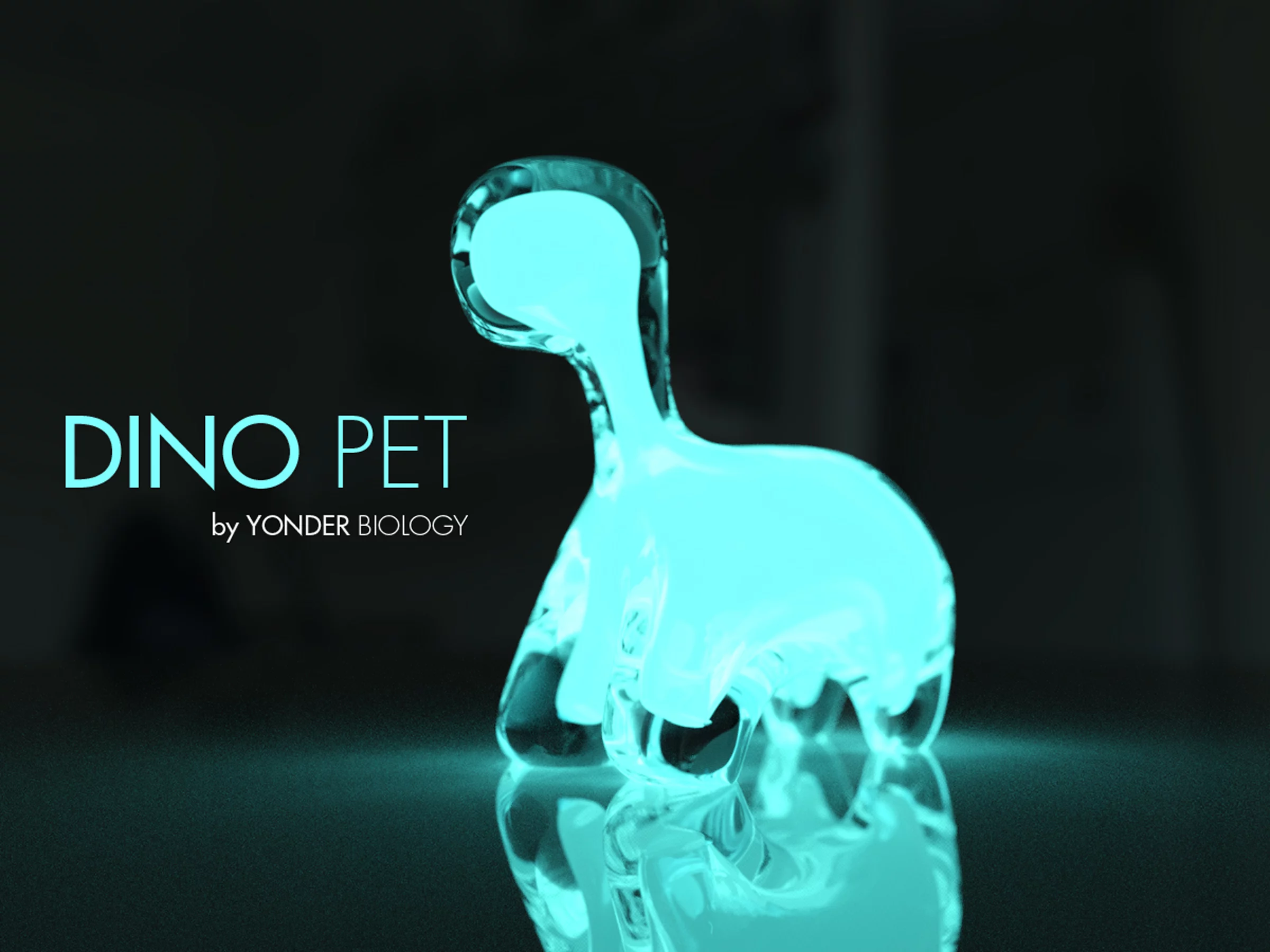 Dino Pet is a clear plastic dinosaur filled with bioluminescent algae that glow in the dark, so it can act as night light as well as a fun learning tool