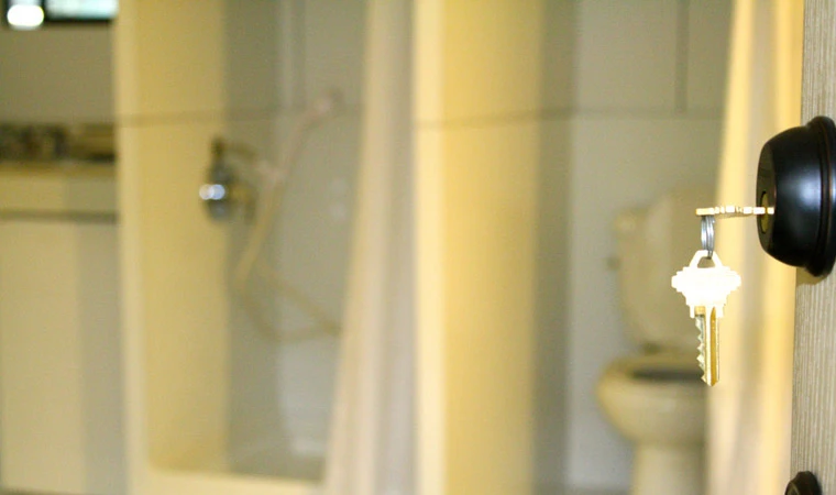 Each QuickHab is equipped with a water heater, shower, toilet and kitchenette