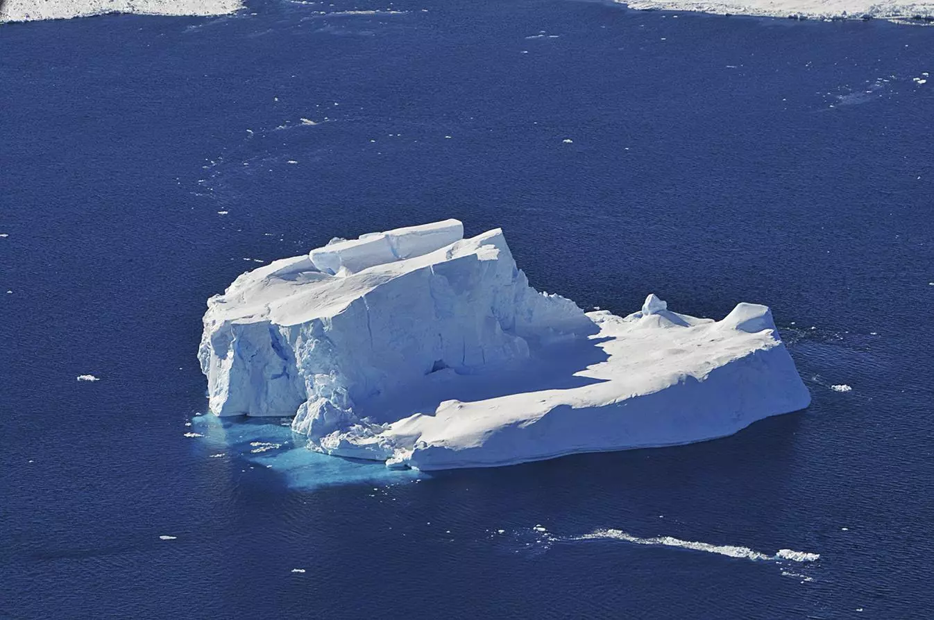 An iceberg in Antarctica, seen on a NASA expedition