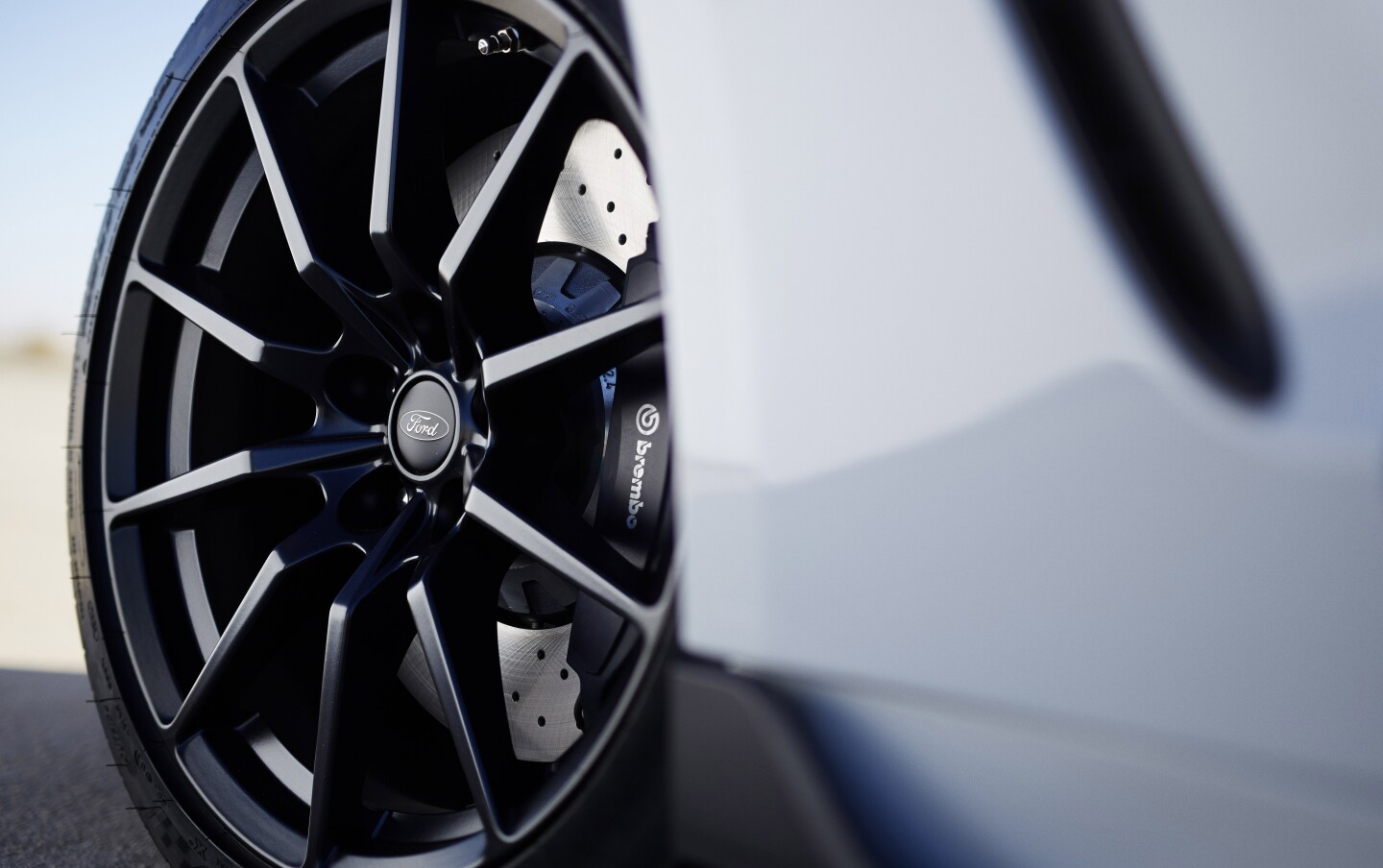 Brembo brakes and lightweight wheels feature on the GT350