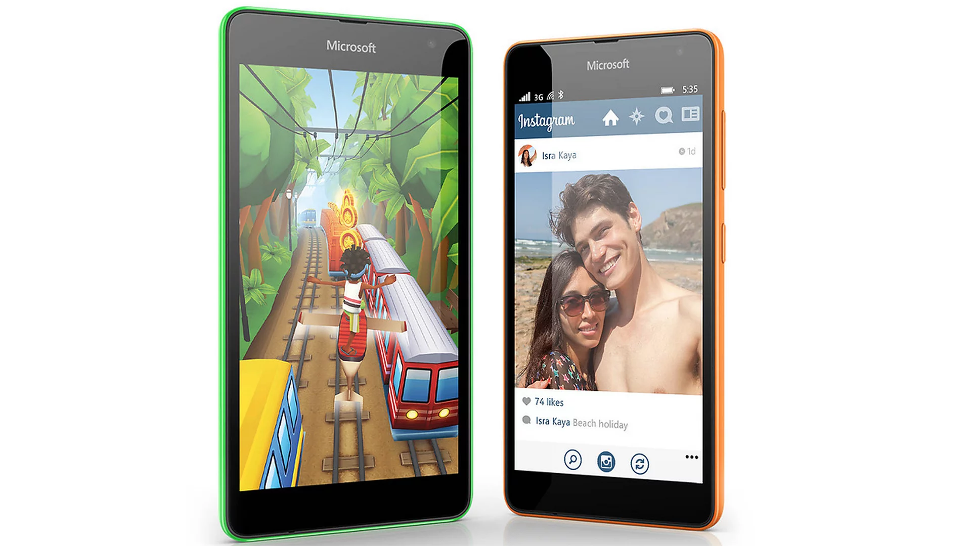 The handset will be offered in a choice of green, orange, white, grey, cyan and black