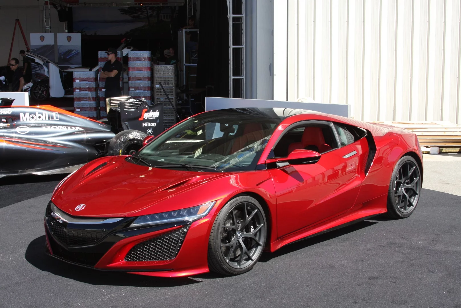 New Acura was on display at hangar Party