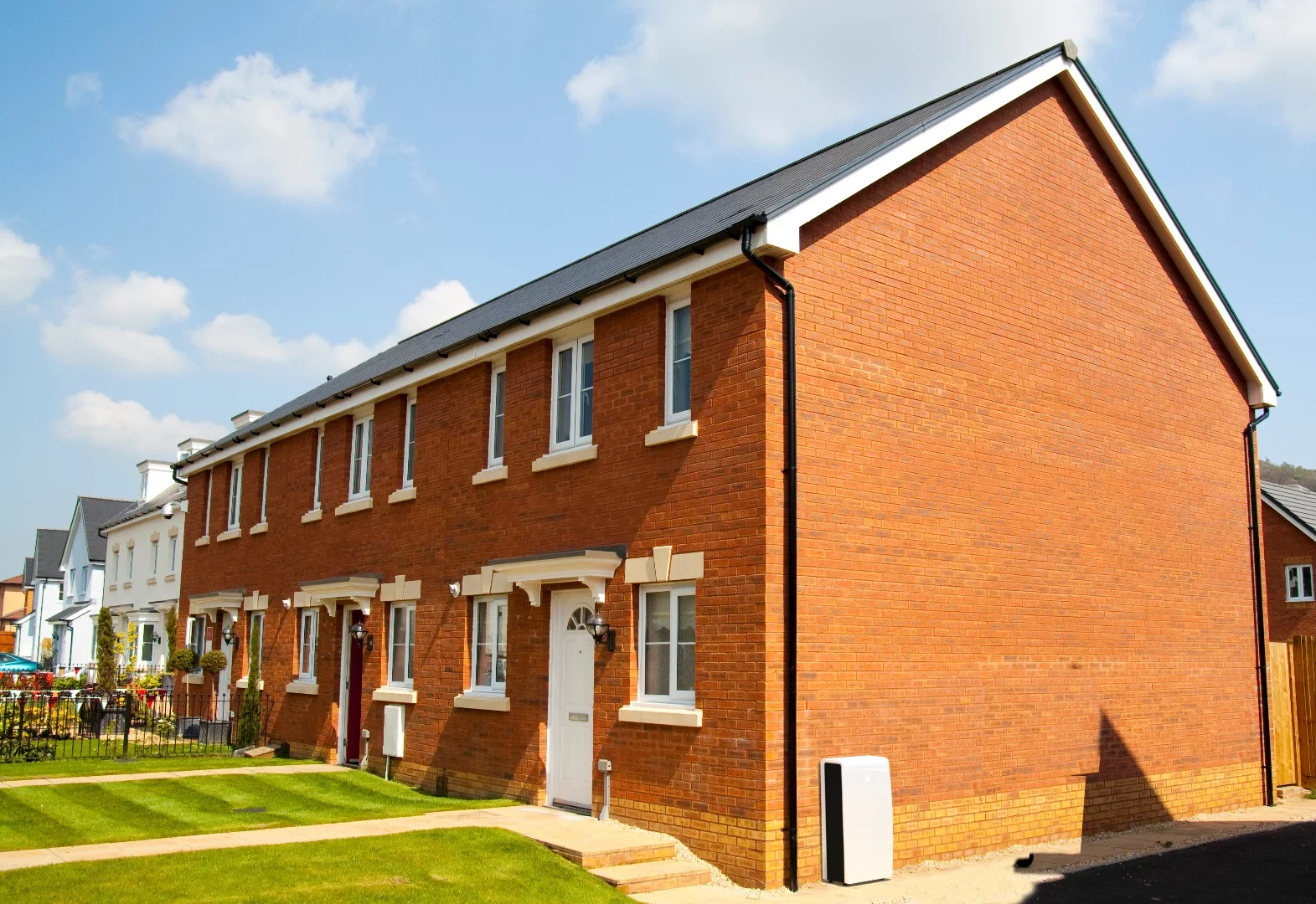 The Ovo Home Energy Storage system sits of the floor and can be installed inside or out