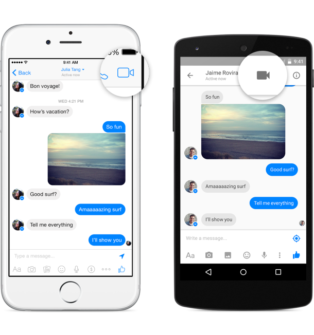 Facebook has announced free video calls for its Messenger mobile app