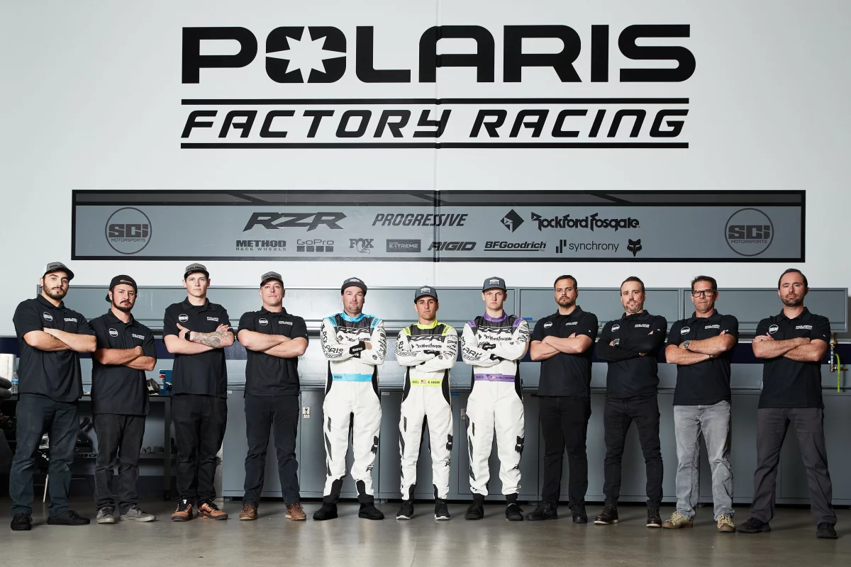 The beginning of what Polaris hopes will become a dynasty: the first full factory race team in the UTV class