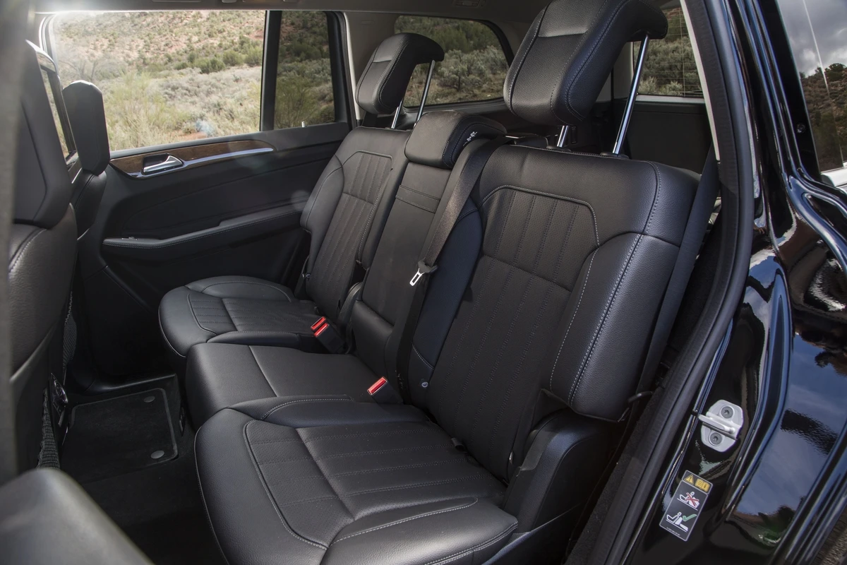Rear seating in the 2017 Mercedes-Benz GLS550 is extremely comfortable and the third-row is adult-usable, unlike what might be found in other SUVs
