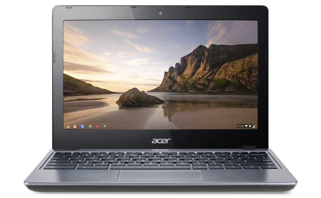 Google's Chrome OS is represented by Acer's Chromebook C720