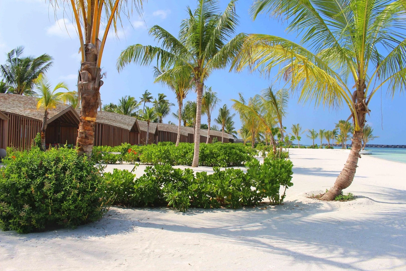 A typical villa on the resort measures a total of 168 sq m (1,807 sq ft), and is located a stone's throw from the beach