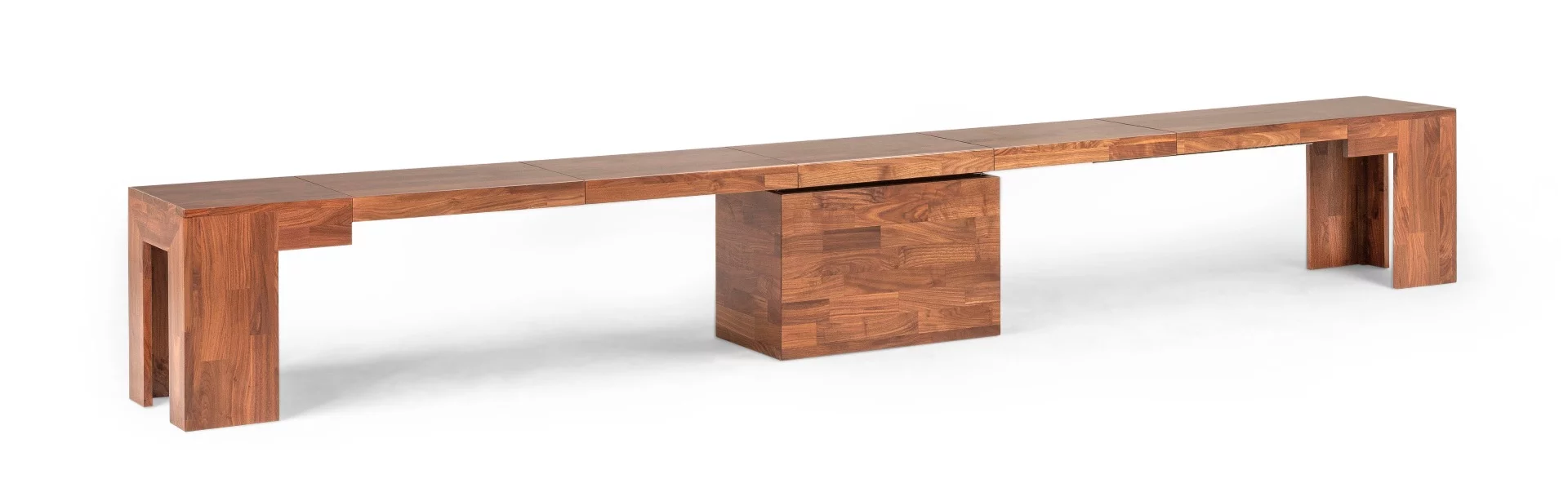The bench in Dark American Walnut