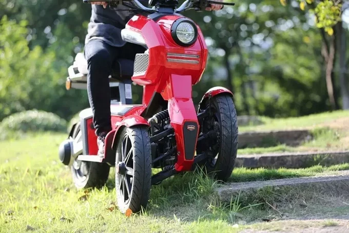 The front wheels make this like a bike with a bit more stability