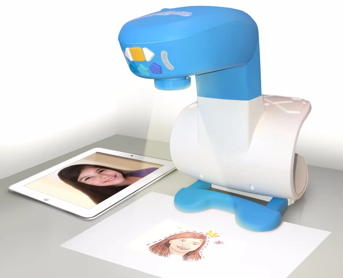 Currently on Kickstarter, the FollowGrams projector can help teach children to draw