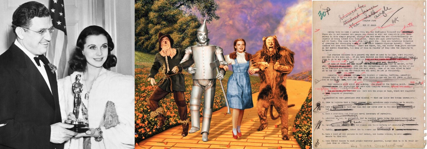 A century or two hence, the Jobs, Wozniak and the Apple will be of massive historical importance, so despite it's price, this contract will appreciate in value. It sold for a similar price at auction to the following items: Judy Garland's "Dorothy Gale" blue cotton test dress from 1939 movie The Wizard of Oz (above center – $1,565,000); David O. Selznick's Best Picture Oscar for Gone With The Wind (Selnick is pictured with the film's lead actress Vivien Leigh above left – $1,542,500); the original 1939 hand-corrected typescript of the AA Bible "Alcoholics Anonymous: The Story of How More than One Hundred Men Have Recovered from Alcoholism" (above right – $1,576,000); an autograph manuscript of the 'Circe' episode of James Joyce's Ulysses ($1,546,000); a copy of the first printing of the American Declaration of Independence ($1,595,000 in 1990 - no link available); an autograph draft manuscript of the unfinished Jane Austen novel 'The Watsons' ($1,601,284 - £993,250); two Superman comic books and one TinTin comic have sold for more than this contract.