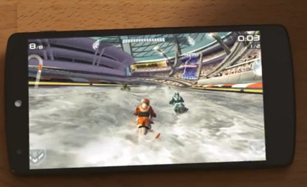 Even intensive games put little stress on the Nexus 5's Snapdragon 800