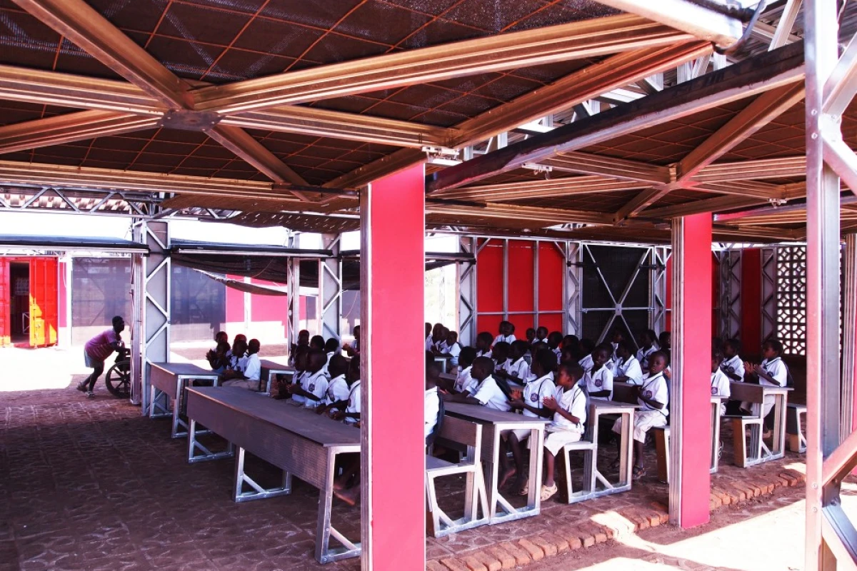 The Legson Kayira Community Center and Primary School was completed earlier this year (Photo: Architecture for a change)