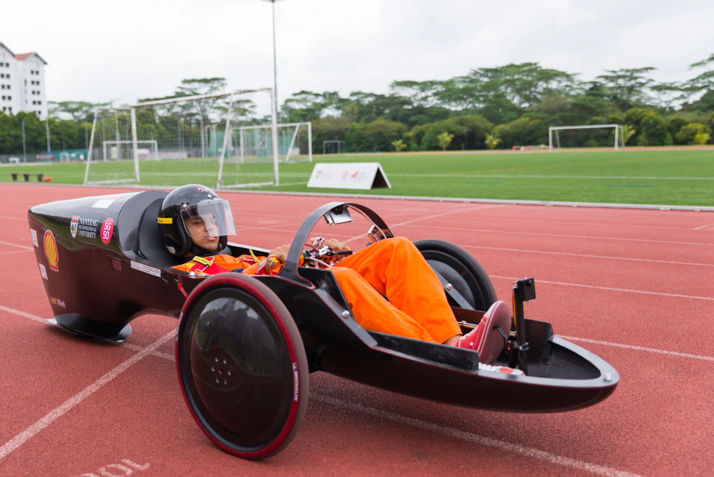 The NV 9 race car prototype with its canopy removed (Photo: NTU)