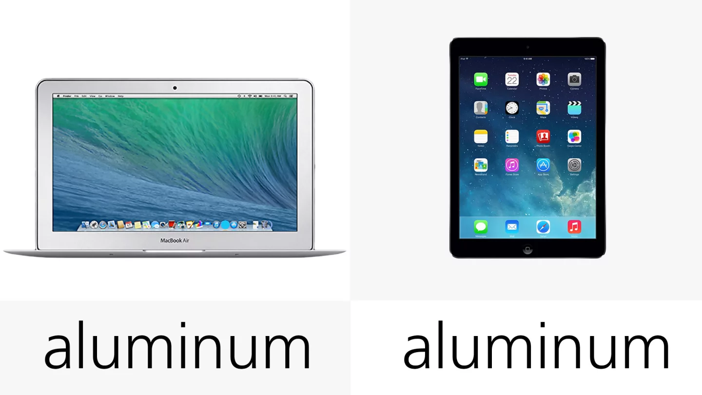 Both devices have aluminum builds