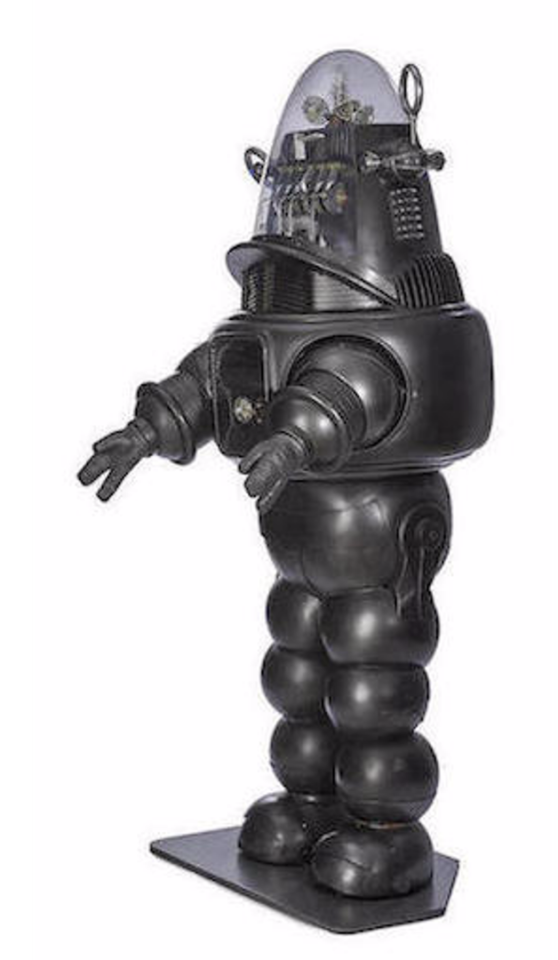 Robby the Robot includes a number of motorized and electrical effects