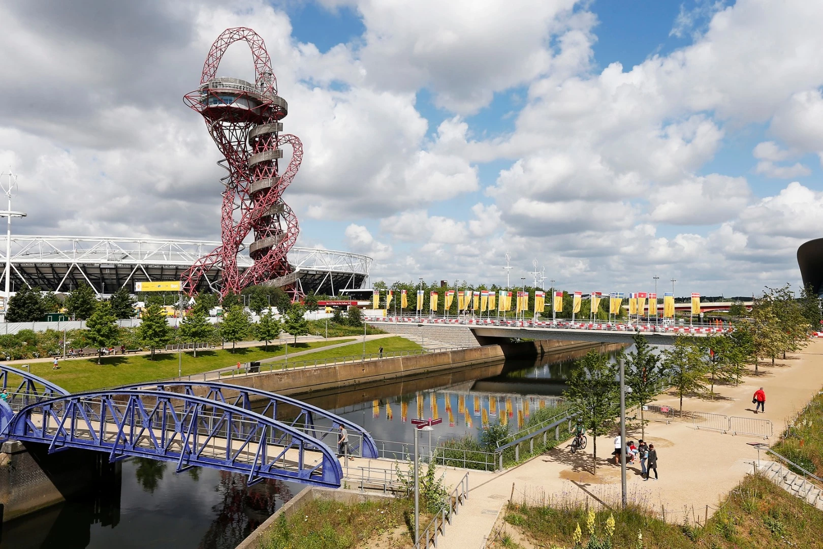 A view across the Queen Elizabeth Olympic Park during Make the Future London 2016