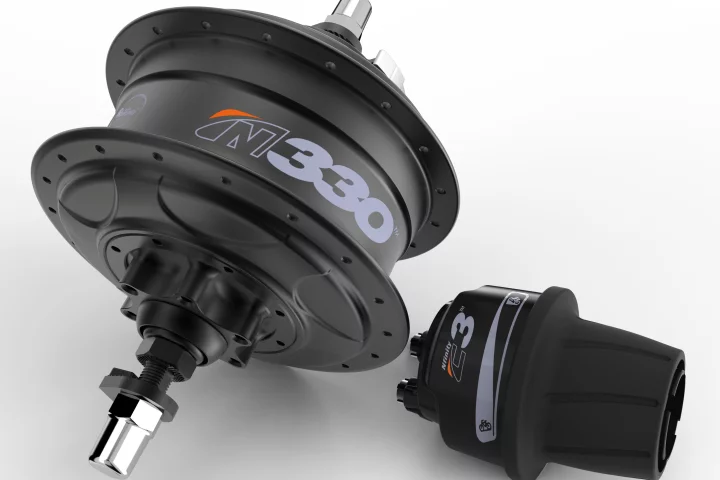 The NuVinci N330 planetary hub transmission, with its C3 controller