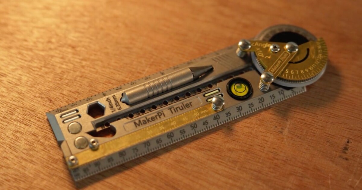 Ten-function titanium Triruler multitool is one ruler to rule them all