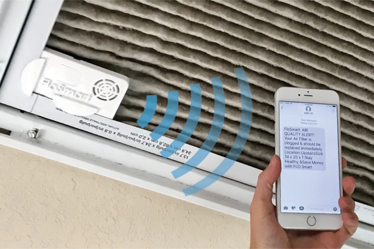 FloSmart notifies users via an iOS/Android app