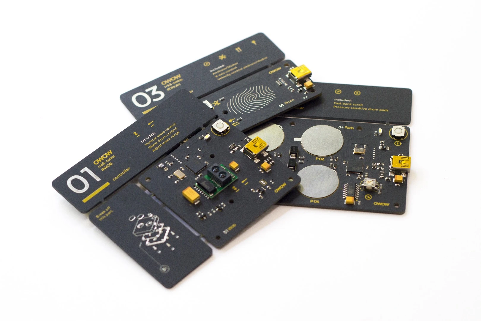 CRD versions of the intruements are roughly credit card-sized bare-bones circuit boards that will allow tinkerers and makers to come up with their own enclosures