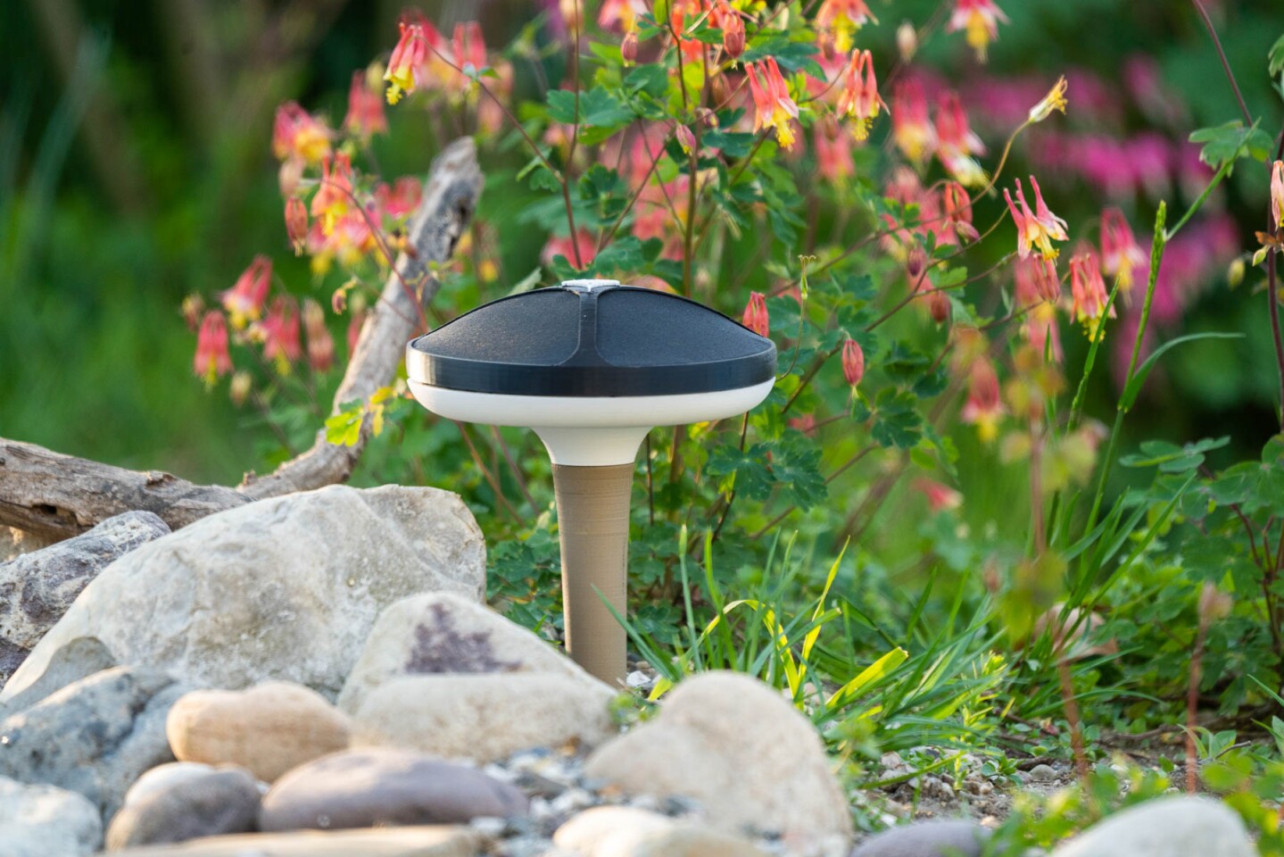 The Terra device is powered by an electrical outlet via an extension cord