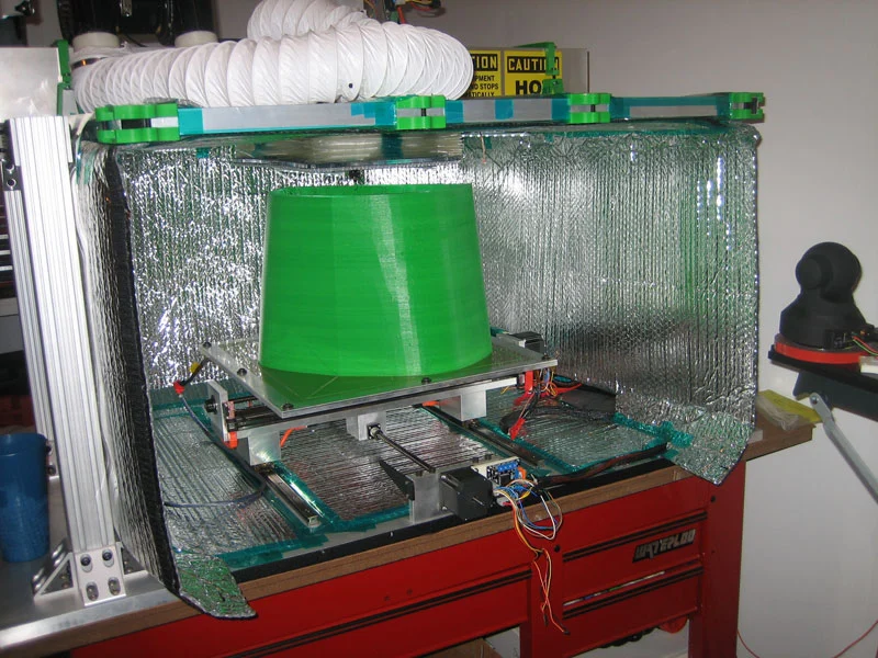 Section 15, the largest of the kayak's 28 sections, being printed