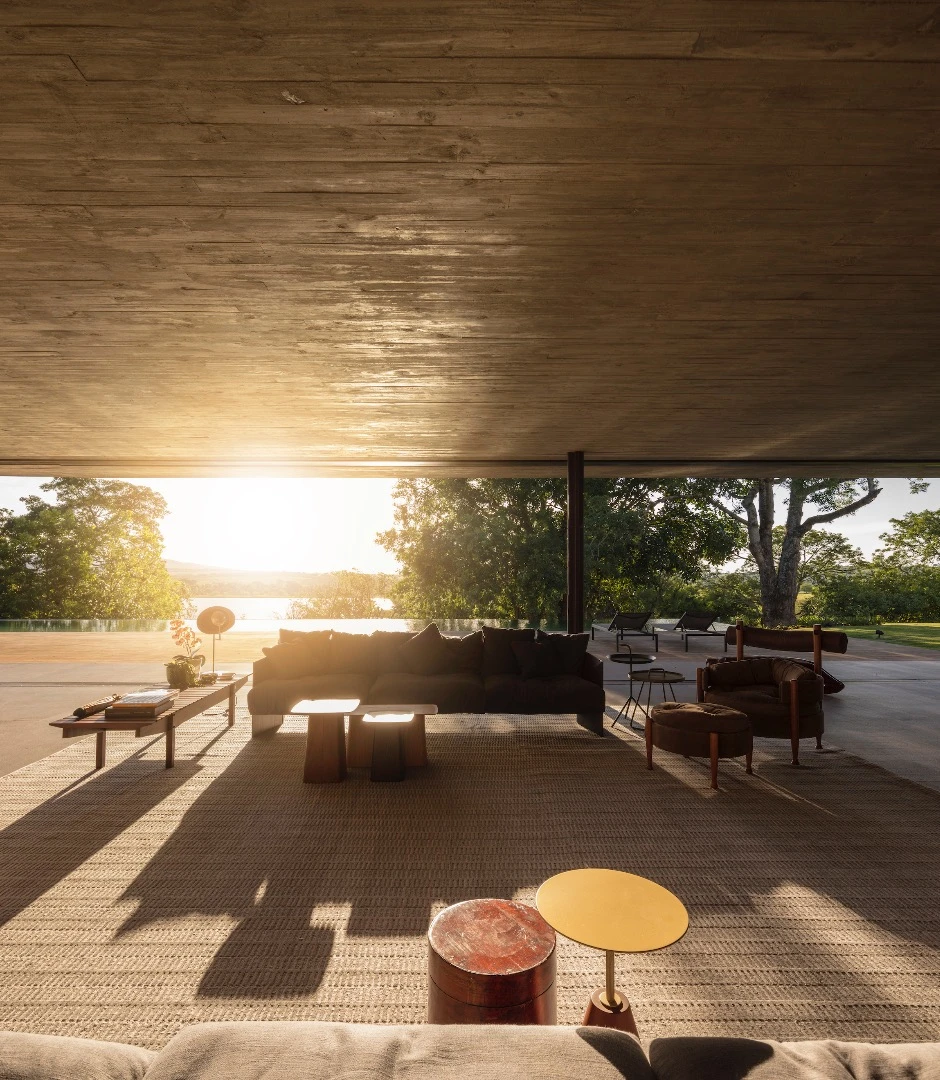 One of Planar House's living rooms
