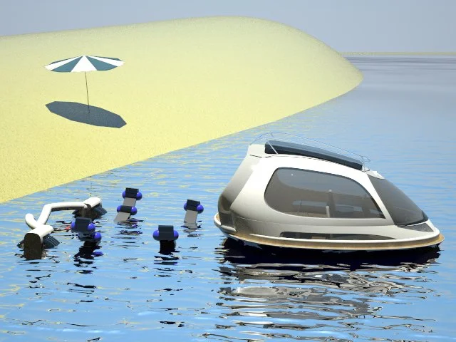 The Seajet Capsule is a modular unit that can operate on land or water