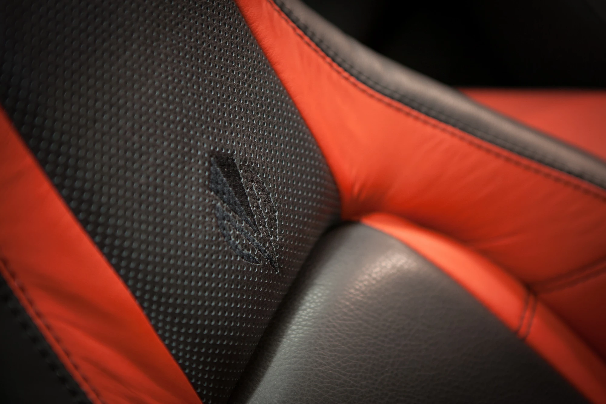 The Italian leather upholstery