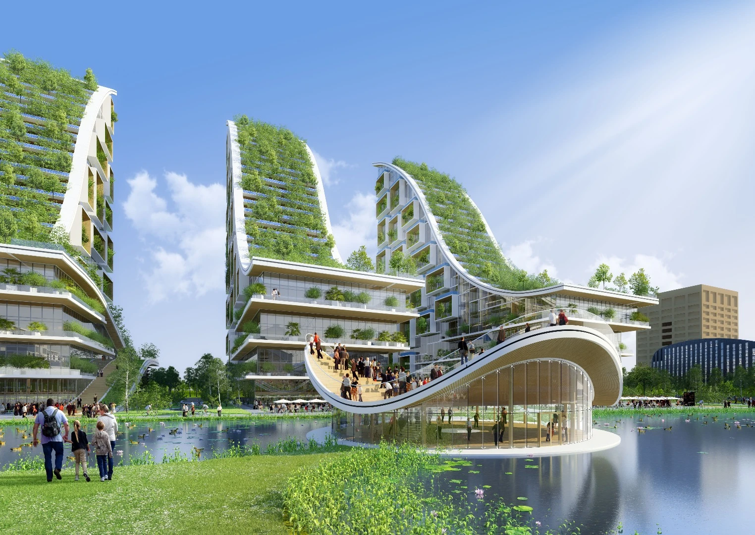 The Tour & Taxis proposal includes office space, retail, and leisure activities