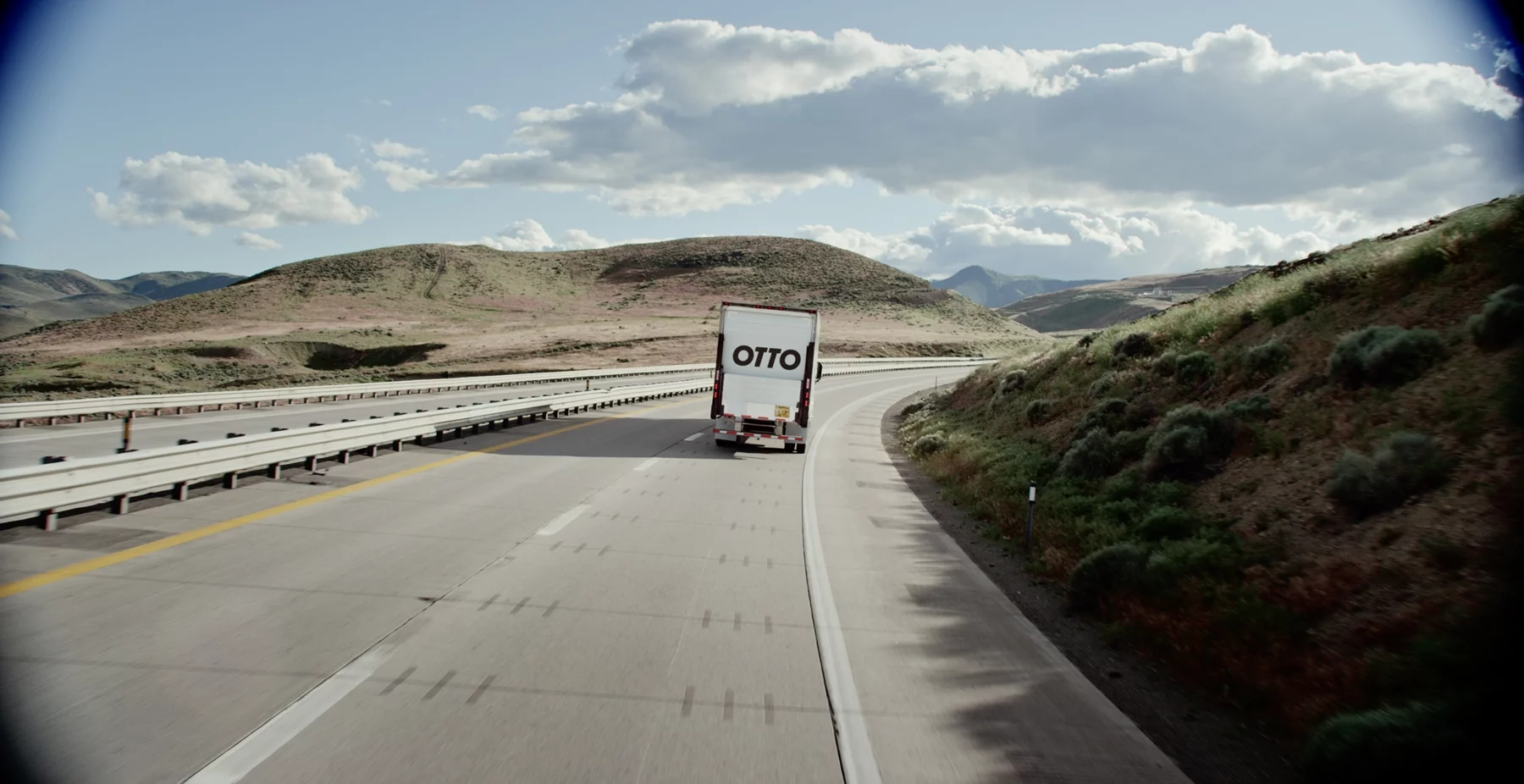 The self-driving kit is designed to be retrofitted on normal, manually driven trucks