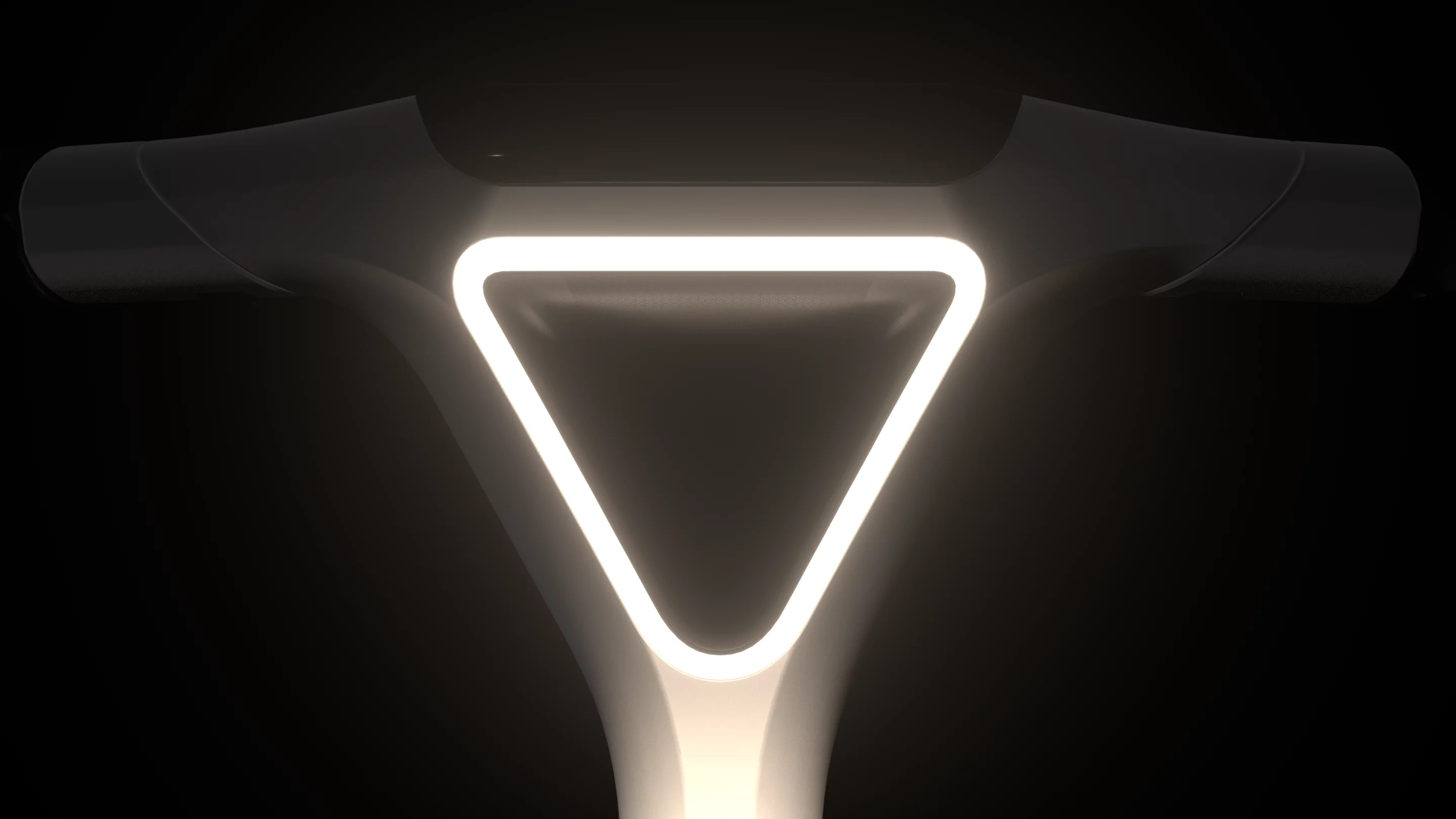 The triangular design should also help in making the Lavoie Series 1 more visible and distinguishable to oncoming traffic