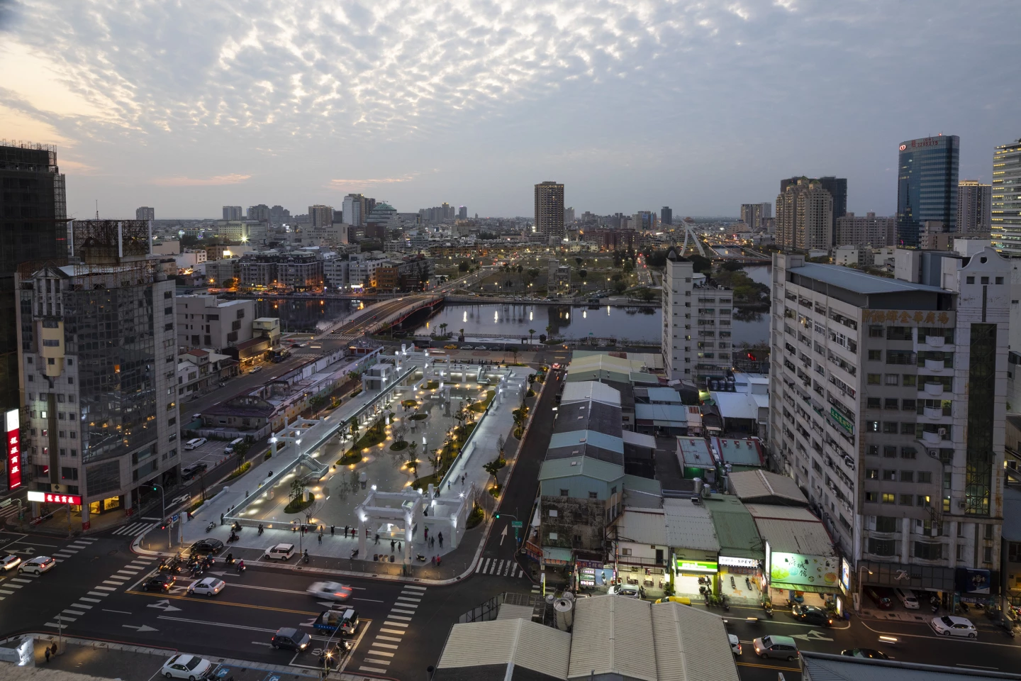 The Tainan Spring project also involved the renovation of a nearby road and the planting of trees