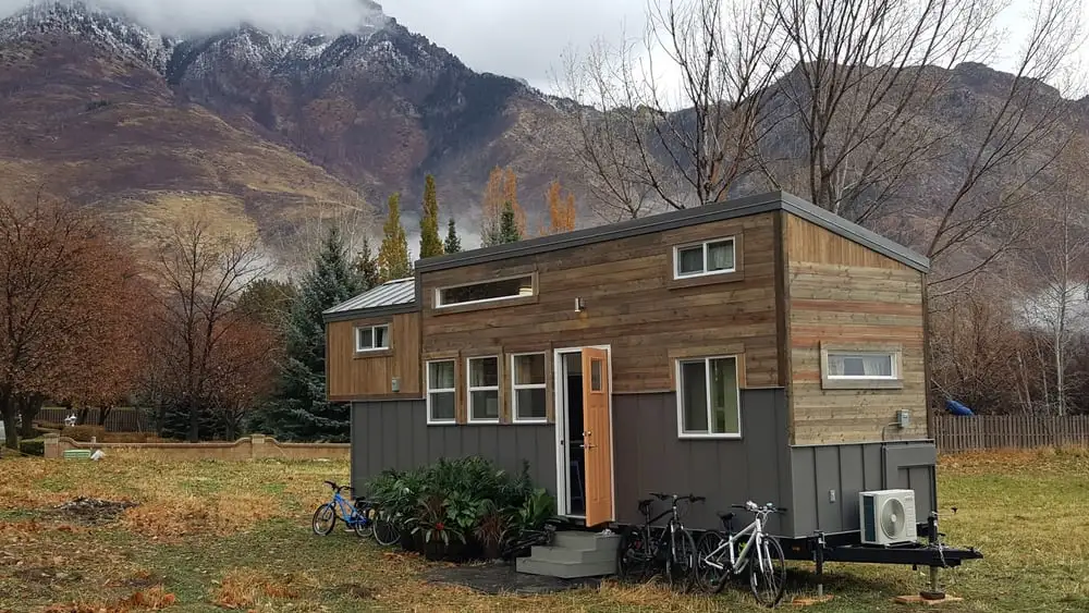 Utah's Alpine Tiny Homes offers a towable tiny house suitable for a family of four with its Brown Bear model