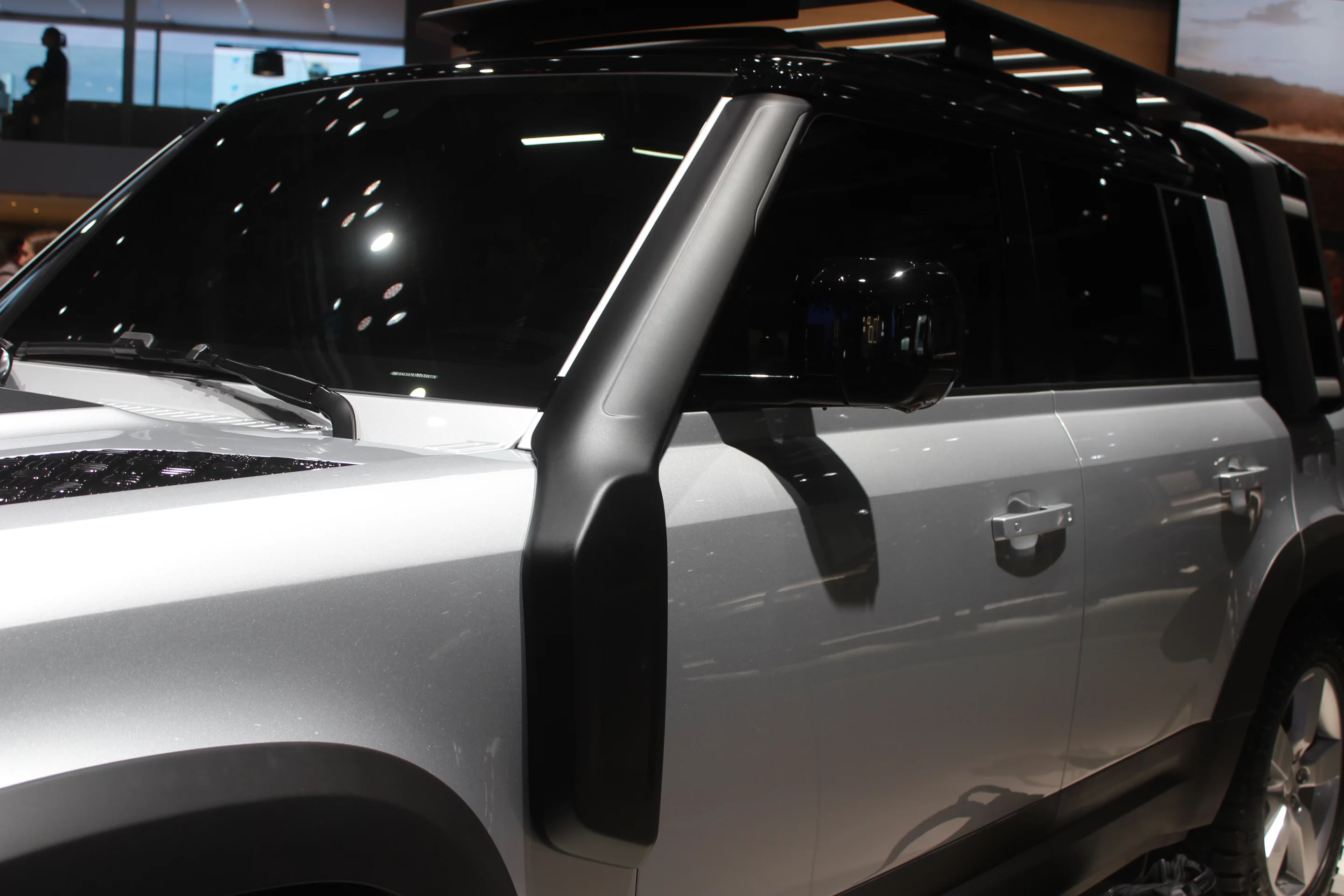 We like how Land Rover has neatly integrated the raised intake with the A-pillar