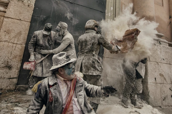 Flour war in Alicante, in Spain. Professional, Discovery (Professional competition), 2nd Place, 2018, Sony World Photography Awards