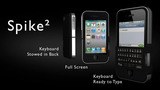 The keyboard in the Spike² can be flipped 180-degrees without the need to pull the case apart