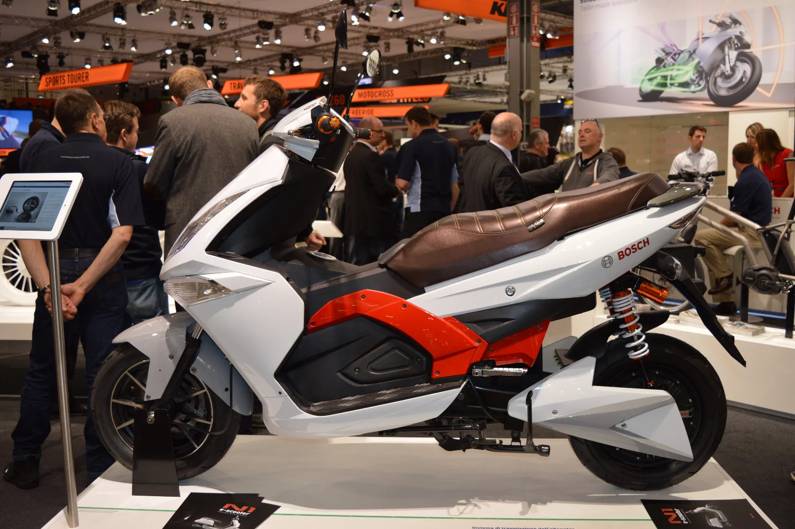 The Bosch wheel hub motor is designed to be easily retrofitted to existing scooters