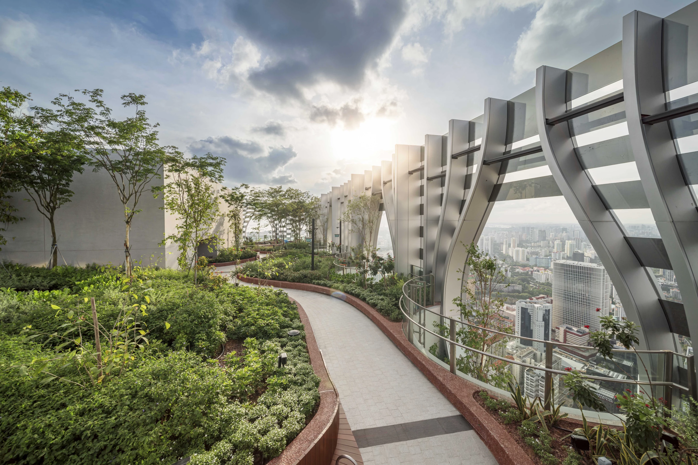 CapitaSpring is topped by Singapore's highest public observation point