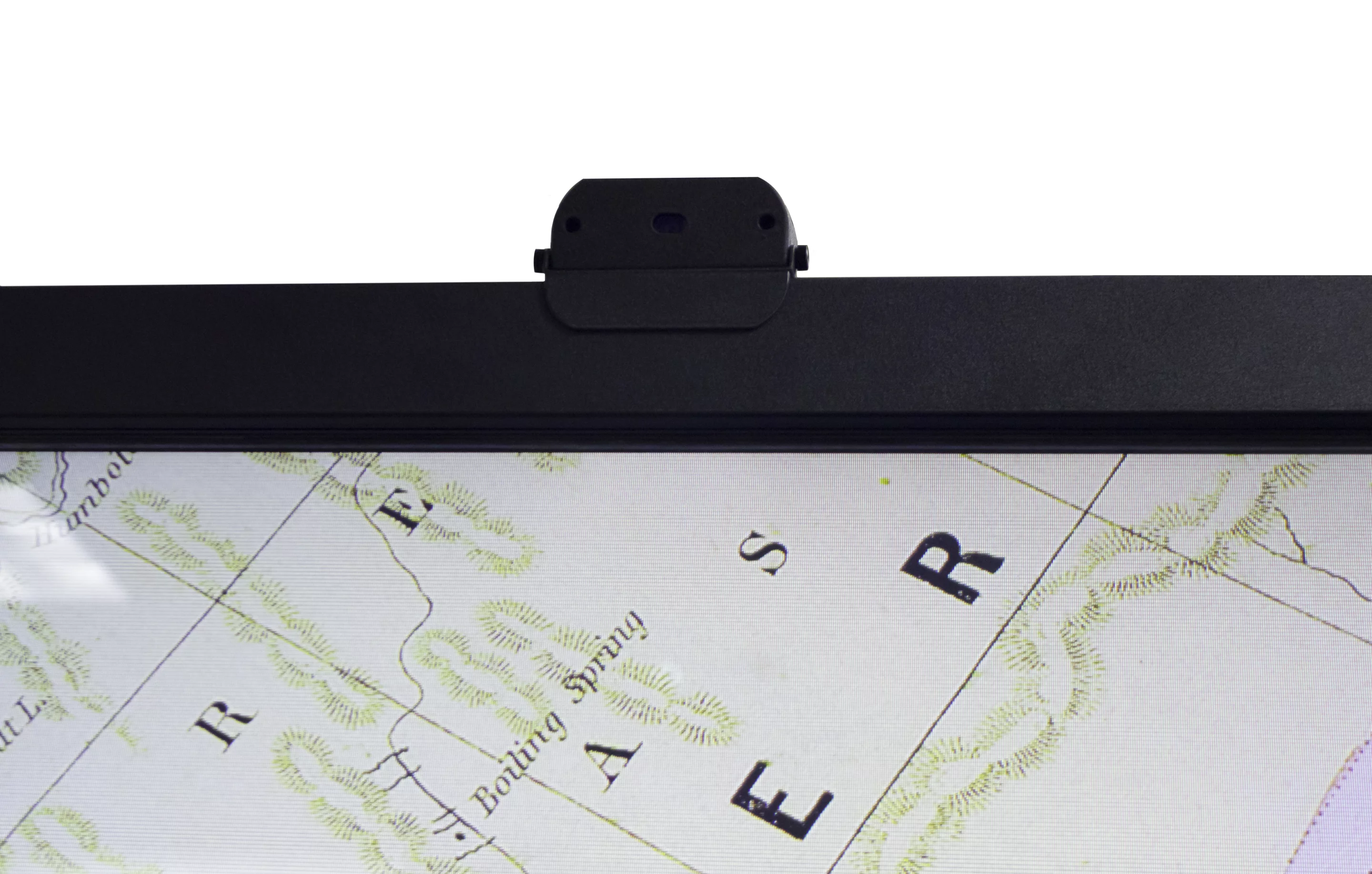 There's an externally-mounted webcam in the center of the top bezel, with Carl Zeiss optics and a stereo microphone