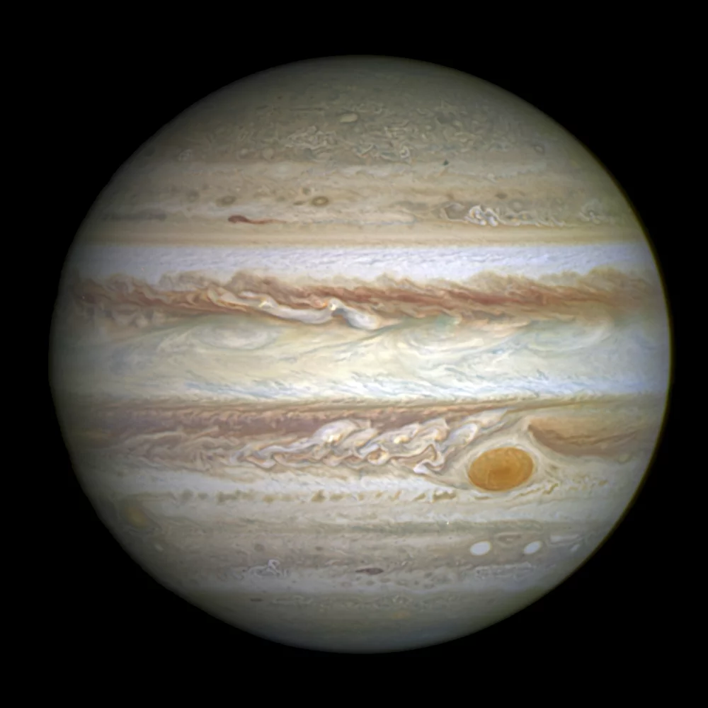 Image of Jupiter as taken by the Hubble Space Telescope (Image: NASA, ESA, A. Simon (Goddard Space Flight Center)