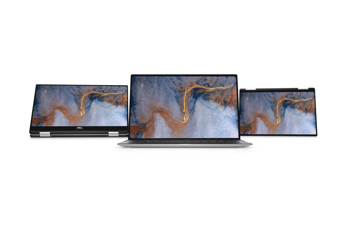 The Dell XPS 13's 360-degree hinge allows for different display modes