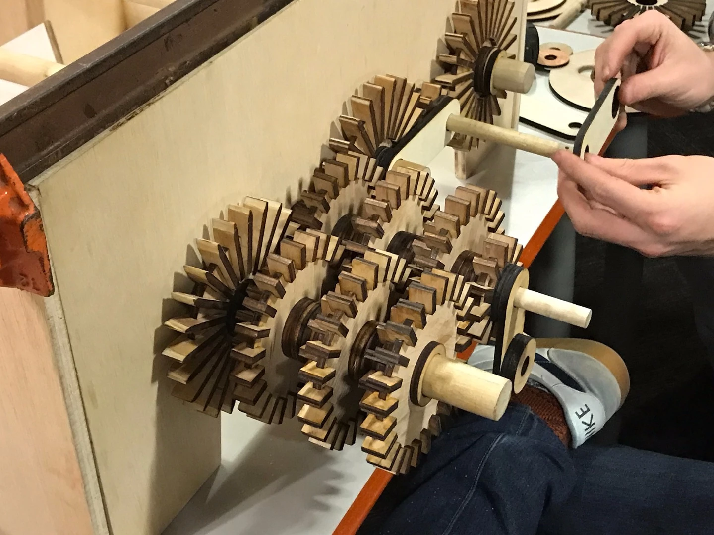 After 64 turns of the hand crank, the topographical map is complete