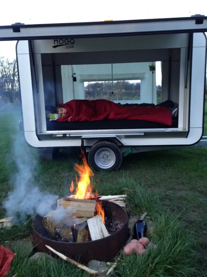 The Mogo Freedom trailer can be used with doors open or closed