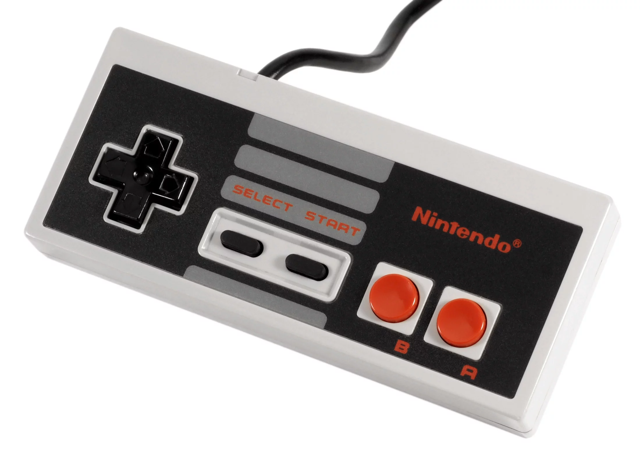 An original NES controller from the mid 1980s