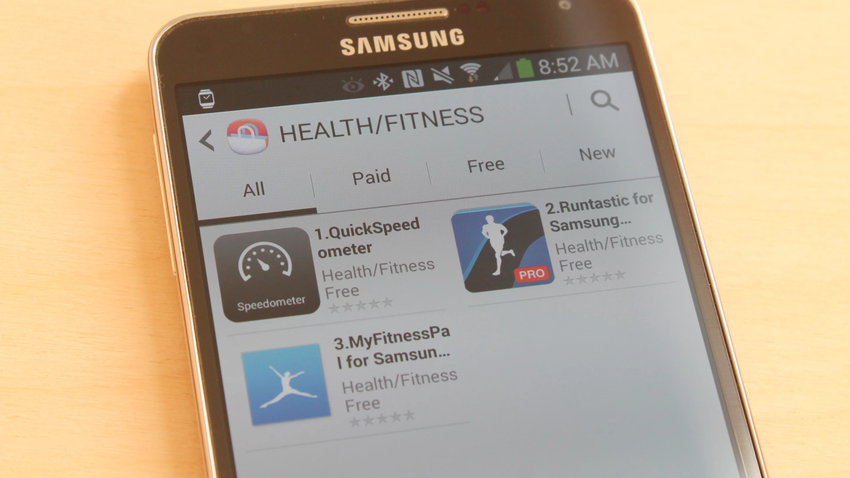 There are several third-party fitness apps, as well as a built-in pedometer app