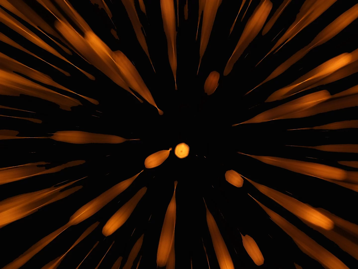 Zooming during the exposure can give a bit of a Star Wars warp drive effect.